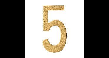 Intersteel Messing getrommeld huisnummer 5