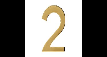 Intersteel PVD messing huisnummer 2