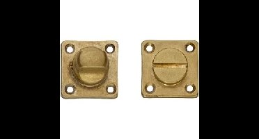 Intersteel WC slot vierkant messing getrommeld