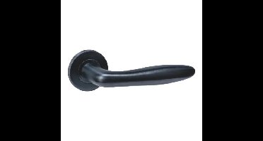 Intersteel Deurklink Q 03 op verdekt rozet PVD zwart