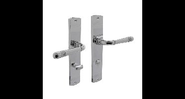 Intersteel Deurklink Helena op schild 235x45x8mm met WC63/8mm chroom