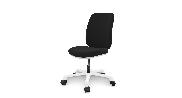 Lifetime bureaustoel model comfort / zwart / wit