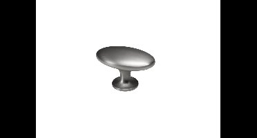 Lifetime 1 x metalen greep oval rvs-look