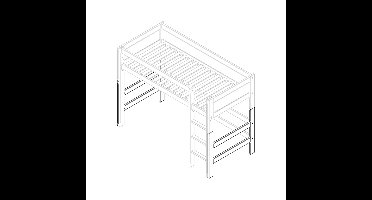 Lifetime kop-voet v/ hoogslaper h: 152cm