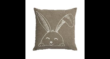 Lifetime vierkant kussen Happy Rabbit