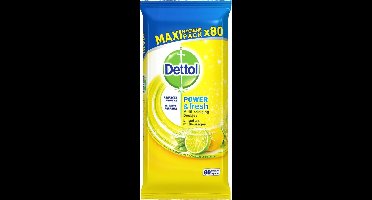 Dettol Dettol Reinigingsdoekjes Power & Fresh Citrus 80 stuks