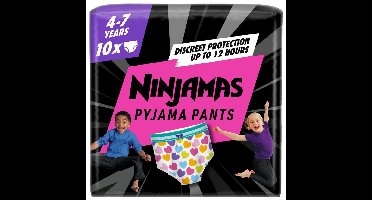 Pampers Pampers Ninjamas - Pyjama Pants Nacht - Meisje - 4/7 jaar - Small Pack - 10 luierbroekjes