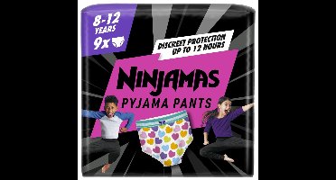 Pampers Pampers Ninjamas Pyjama Pants for Girls 8-12 jaar (27-43kg), 9 stuks