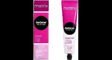 Matrix Matrix SoColor Pre-Bonded Permanent Crème Haarkleur Kleuring 90ml - 08AV Light Blonde Ash Violet
