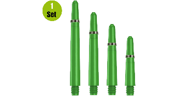 Lena Nylon Dartshafts + Ring - Groen