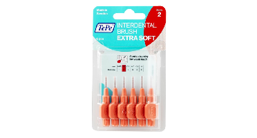 TePe Interdentale Ragers Extra Soft 0.5 mm lichtrood - 6 stuks