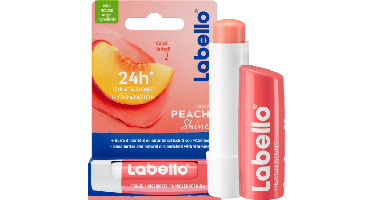 Labello Peach Shine Lippenbalsem - 4,8 g