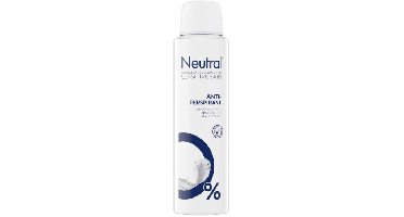 Neutral Anti-Transparant Parfumvrij Deodorant Spray - 150 ml