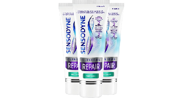 Sensodyne Clinical Repair Deep Clean Tandpasta Voordeelverpakking - 3 x 75 ml
