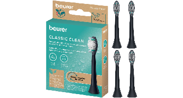 Beurer SC Classic Clean Opzetborstels - Zwart - 4 stuks