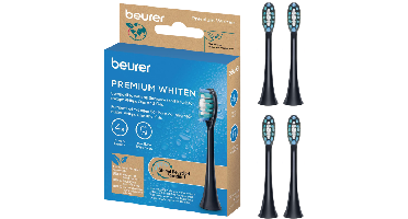 Beurer SC Premium White Opzetborstels - Zwart - 4 stuks