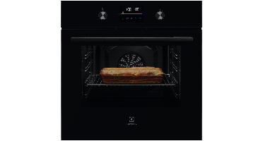 Electrolux 600 SurroundCook - Heteluchtoven met pyrolysereiniging KOFFP46BK