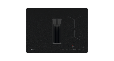 AEG Kookplaat met afzuiging - 6000 ComboHob met brugfunctie SaphirMatt®, 70 cm PE6000S70