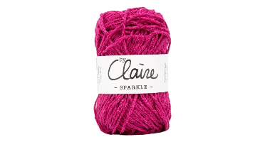 byClaire Sparkle 004 Glossy Pink - Haakgaren / Breigaren