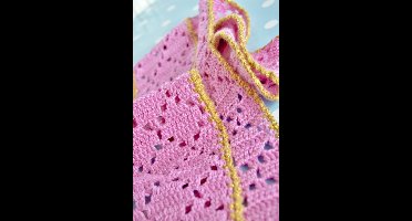 Filet gehaakt sjaaltje Haakpatroon