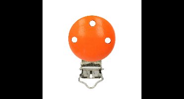 Speenclip hout oranje