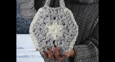 Durable haakpakket Snowflake Bag - Haak met Durable Dare deze prachtige tas met sneeuwvlokmotief