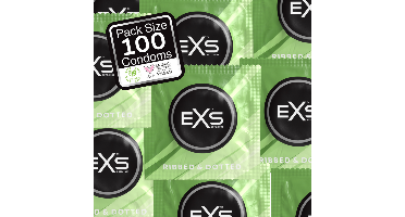 EXS EXS 3 in 1 - Geribbeld, Gevuld en Uitgebreid - Condoms - 100 Stuks