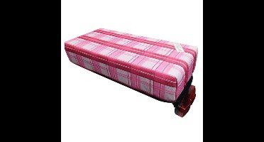 Bagagedragerkussen BIG Cushie Pink Plaid 2