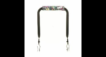 Rugsteun Rugleuning zwart met Virtual Spaghetti rugkussentje