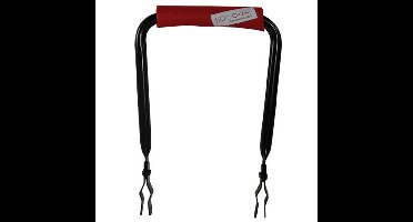 Rugsteun Rugleuning zwart met Red Solid rugkussentje