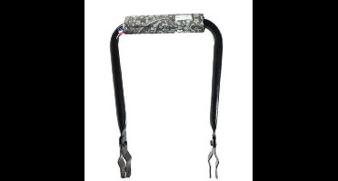 Rugsteun Rugleuning zwart met Blackish Pattern rugkussentje