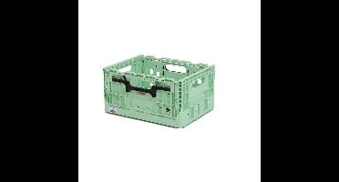 Smart Crate Licht Groen met zwarte grepen