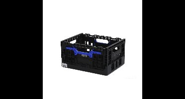 Smart Crate Zwart met Blauwe Handgrepen
