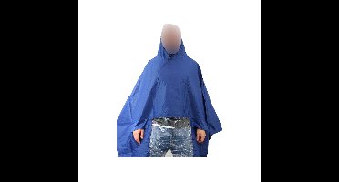 Poncho Deluxe , Koplampproof one-size-fits-all Blauw