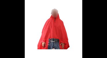 Poncho Deluxe , Koplampproof one-size-fits-all Rood