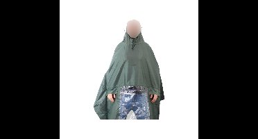 Poncho de luxe , Koplampproof one-size-fits-all Olijf Groen