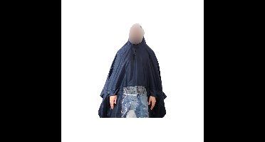 Poncho de luxe , Koplampproof one-size-fits-all Navy Blauw