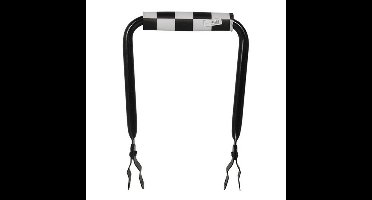 Rugsteun Rugleuning zwart met Black Checkers rugkussentje