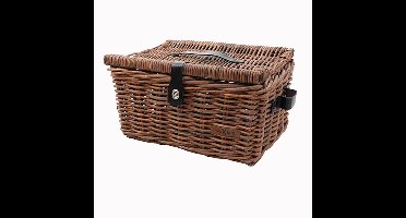 Picknickmand bakkersmand maat L, Bruin (47 x 36 x 26 cm)