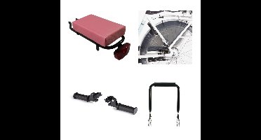 Fietskussen Hooodie Petit Licht Pink pakket