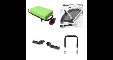 Fietskussen Hooodie Petit Lime pakket