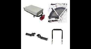 Fietskussen Hooodie Petit Zilver pakket