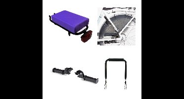 Fietskussen Hooodie Petit Paars pakket