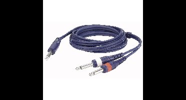 DAP FL32 verloopkabel 1x Jack naar 2x Jack 150cm