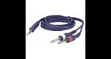 DAP FL34 verloopkabel 1x stereo jack naar 2x mono jack 6m
