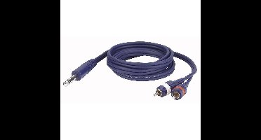 DAP FL35 verloopkabel 1x Stereo jack naar 2x RCA 6m