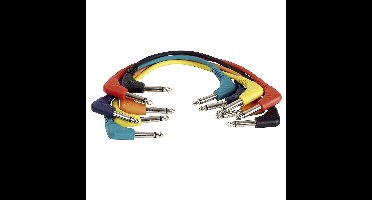 DAP FL41 set van 6 patchkabels haaks-haaks 90cm