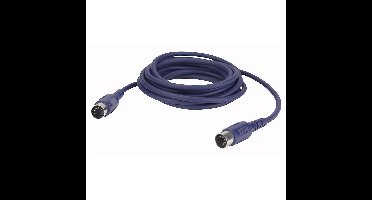 DAP FL50 5-pins DIN MIDI kabel 6m 3-pins aangesloten