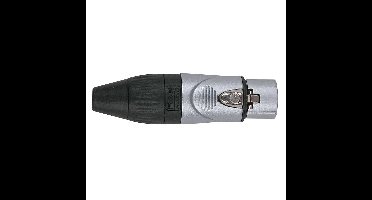 DAP XLR plug X-type 3p female zilver met kleurring