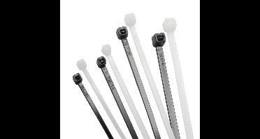 Adam Hall Tie-wrap 200mm zwart (set van 100 stuks)